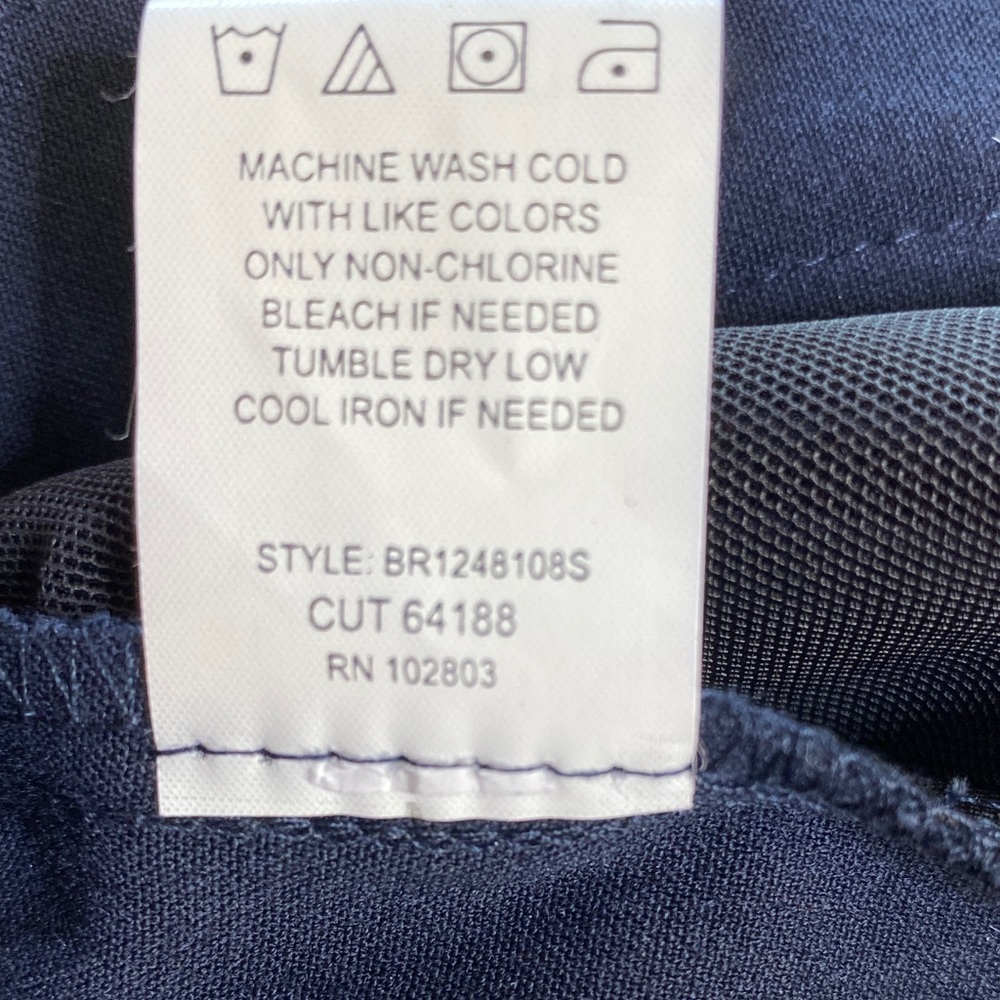 Briggs New York Women's Navy Trousers Slacks Size 16 P Tummy Control NWT - Picture 12 of 12